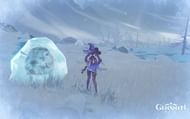 A frozen Snowboar (Image via Genshin Impact)